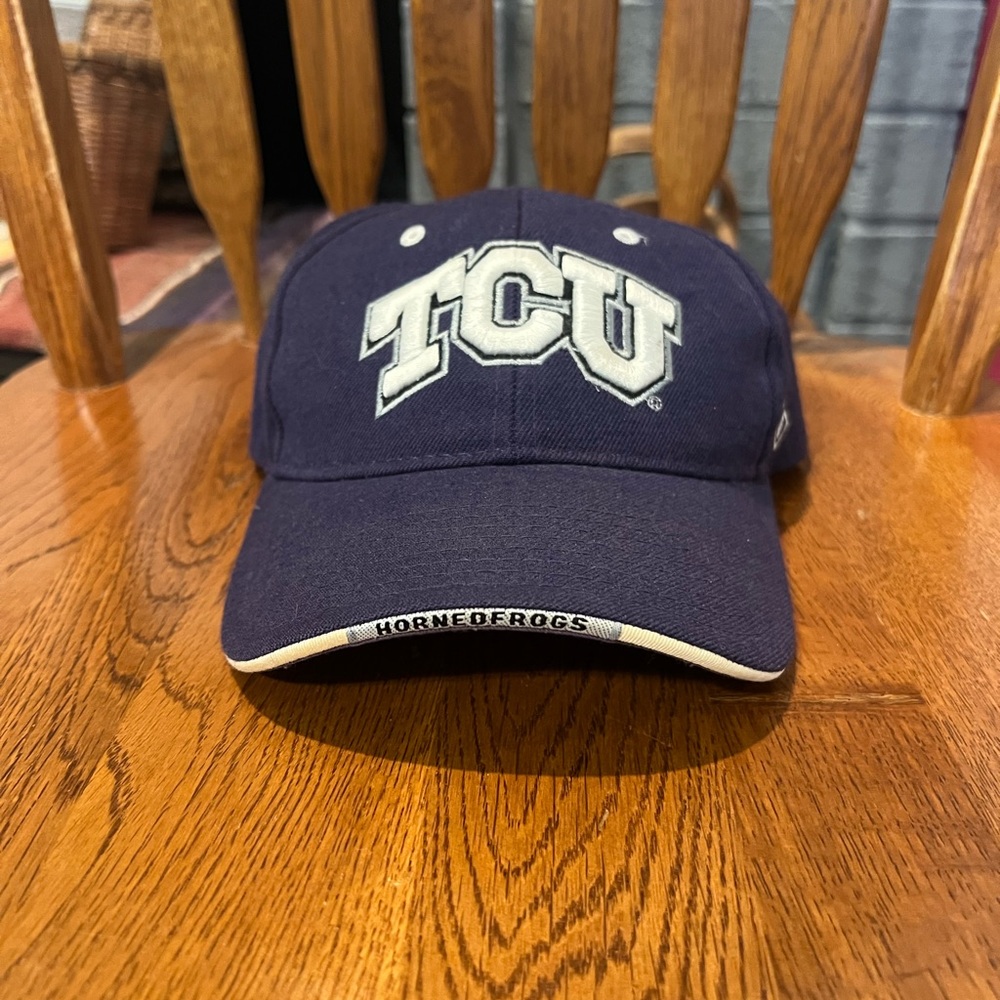 TCU Zephyr Adjustable Hat Purple Wool And Acrylic